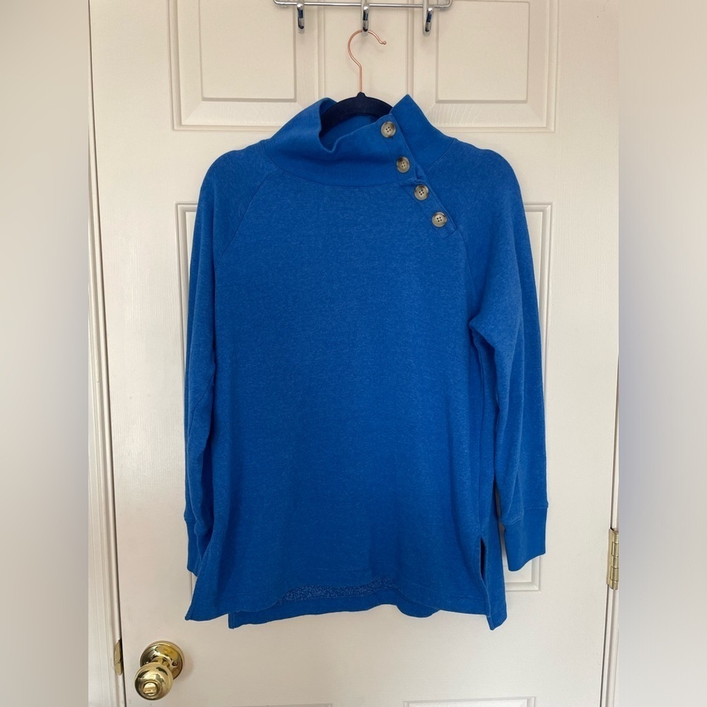 J.crew blue turtle neck sweater small
